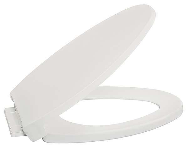 Toilet Seat, With Cover, Slow Close Toilet Seat, Elongated, White
