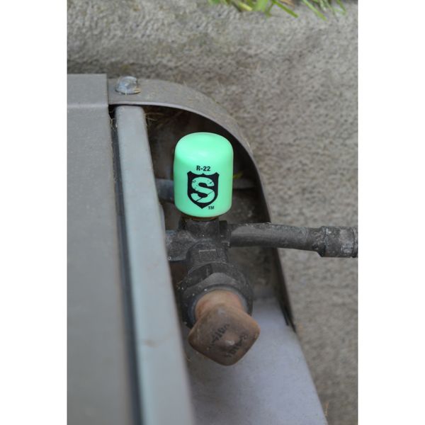 Refrigerant Cap Locks, 1/4 in., R-22, PK12