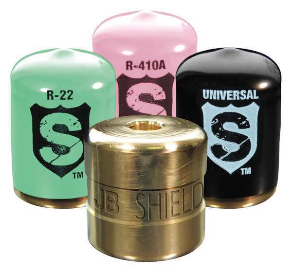 Refrigerant Cap Locks, 1/4 in., R-22, PK4