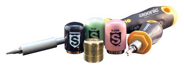 Refrigerant Cap Locks, 1/4 in., R-22, PK4