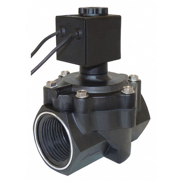 24VAC Ultem Solenoid Valve, Normally Closed, 3/4 in Pipe Size