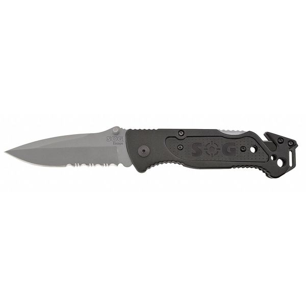 Folding Knife, Spear, Satin, 3-7/16 In