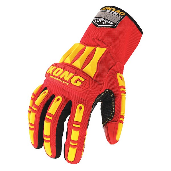 Cut Resistant Impact Coated Gloves, A5 Cut Level, Silicone, M, 1 PR