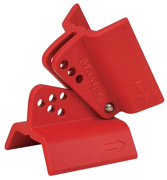 Butterfly Valve Lockout, Universal, Red