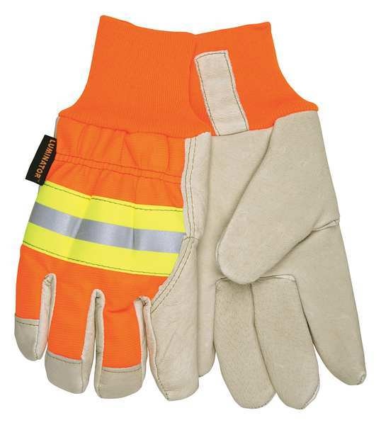 Hi-Vis Cold Protection Gloves, Thermosock Lining, XL