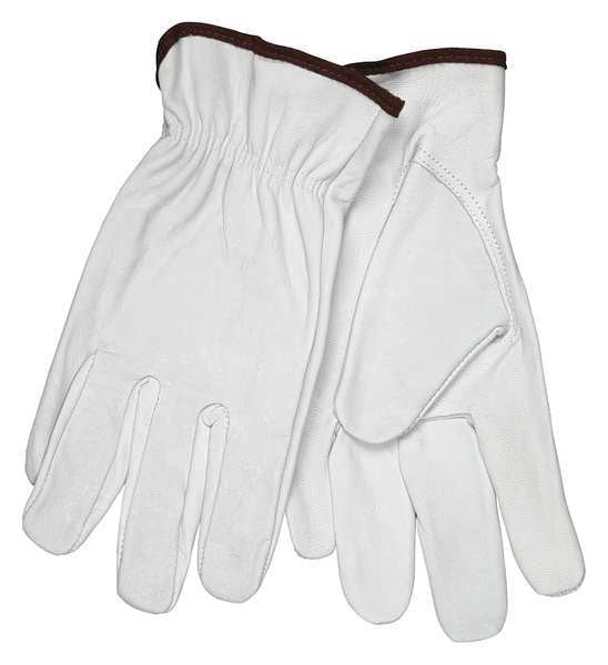 Leather Palm Gloves, Goatskin, XL, PR