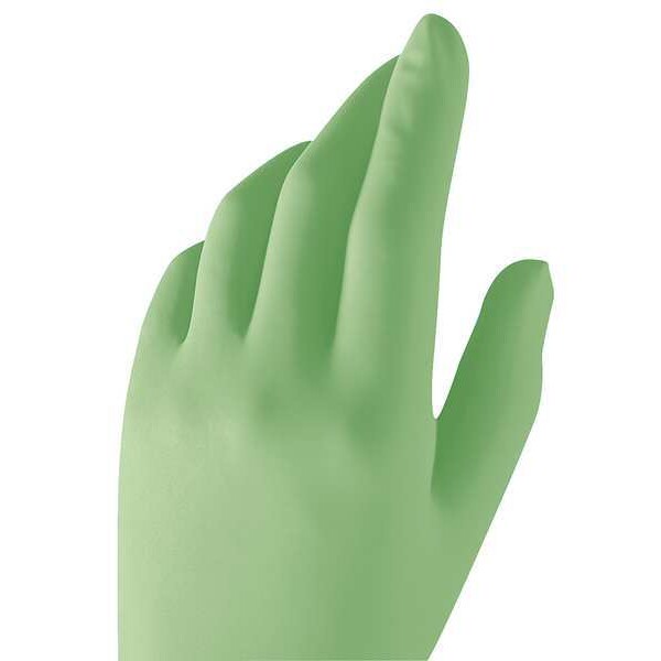 Disposable Gloves, Polyisoprene, Powder Free, Green, S, 1 PR