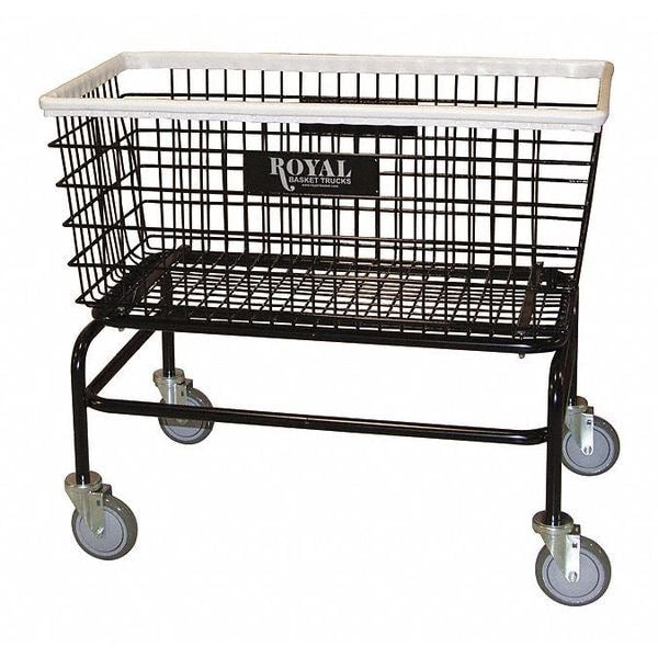 Laundry Hamper Cart, Black, 500 lb.