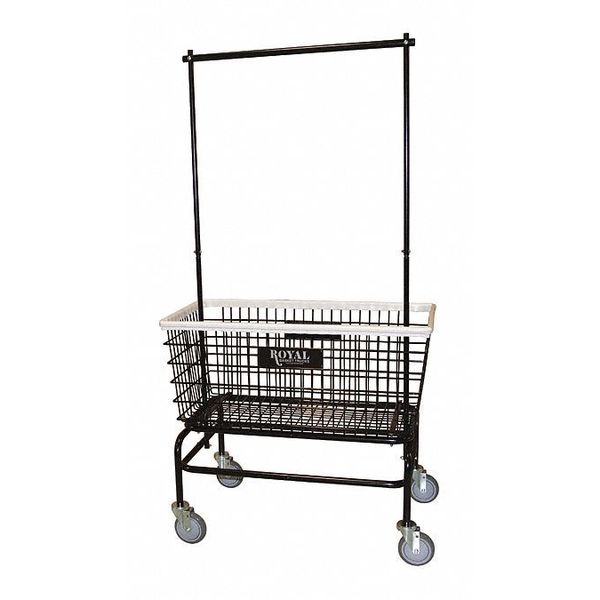 Laundry Hamper Cart, Black, 500 lb.