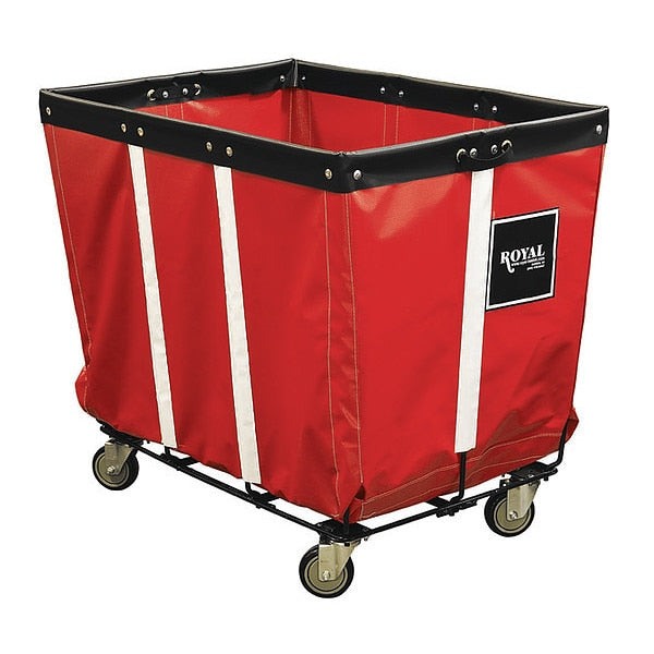 Bskt Truck, 600lb, Red, Vinyl, Steel, Rubber