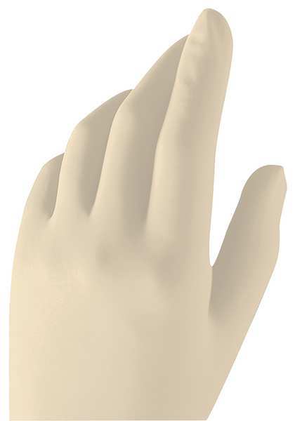 Disposable Gloves, Neoprene, Powder Free, White, S, 1 PR