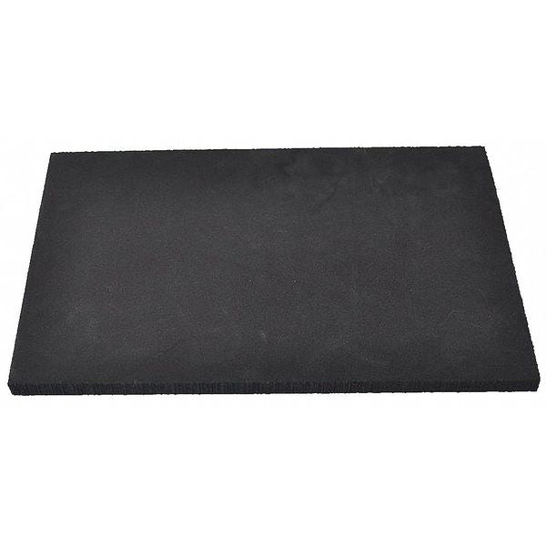 Foam Sheet, Crosslink, 48 in W, 96 in L, 1/8 in Thick, Black