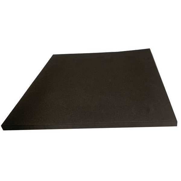 Foam Sheet, Crosslink, 48 in W, 48 in L, 1 in Thick, Black