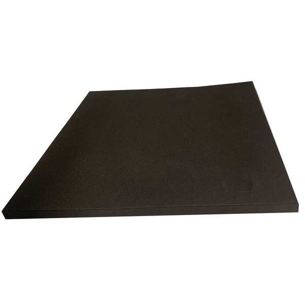 Foam Sheet, Crosslink, 48 in W, 96 in L, 3/8 in Thick, Black