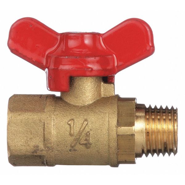 Mini Ball Valve, 1.73 in., Lever Handle
