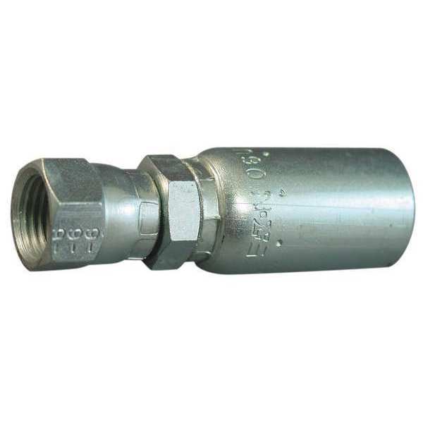 Crimp Fitting, Straight, 3/8