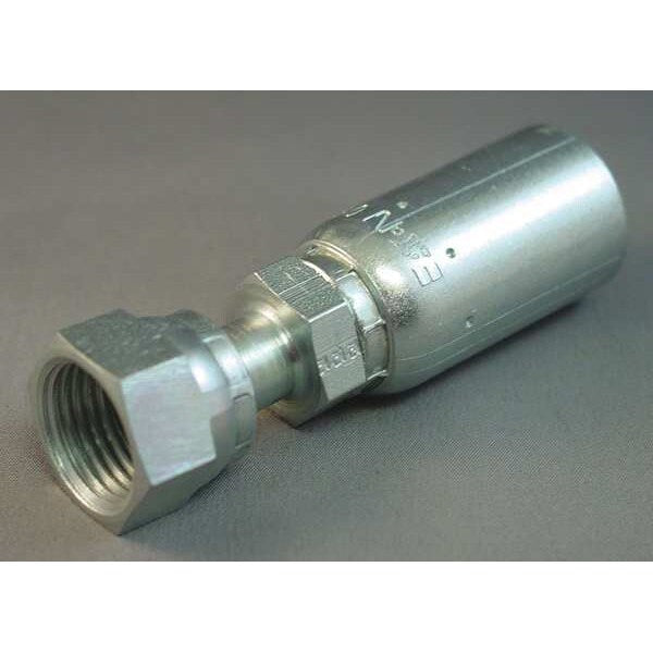 Crimp Fitting, Straight, 3/8
