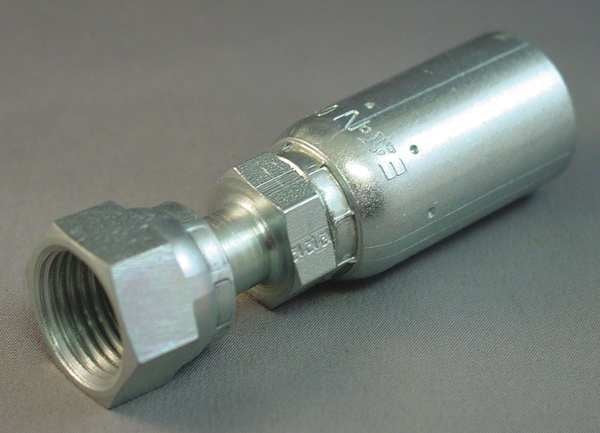 Crimp Fitting, Straight, 1/4