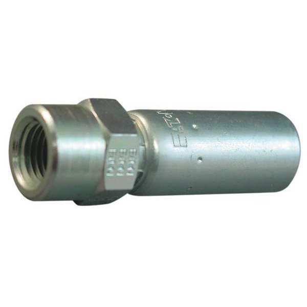 Crimp Fitting, Straight, 1/4