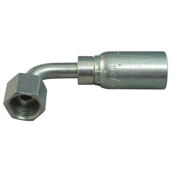 Crimp Fitting, 90 Degrees Elbow, 3/8