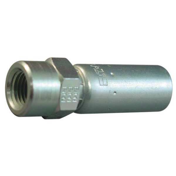 Crimp Fitting, Straight, 1/4