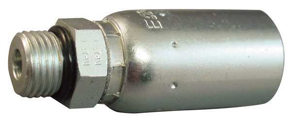 Crimp Fitting, Straight, 1/4