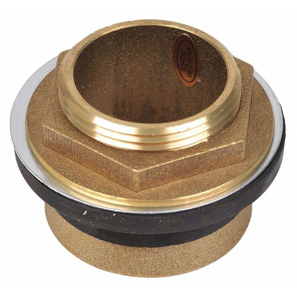 Closet Spud, Toilet, Brass, Bronze