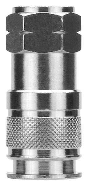 Quick Disconn. Fitting, (F)NPT, 1/4, Brass
