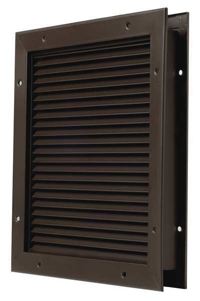 Louver, No Vision, Dk Bronze, 12 x 12