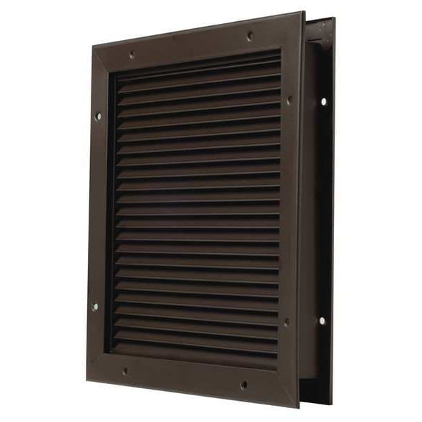 Louver, No Vision, Dk Bronze, 24 x 12