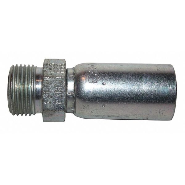 Crimp Fitting, Straight, 3/8