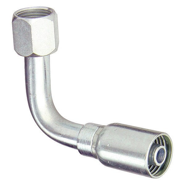 Crimp Fitting, 90 Degrees Long Elbow, 1/2