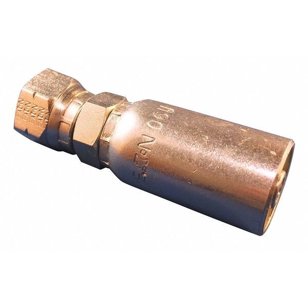 Crimp Fitting, Straight, 3/8