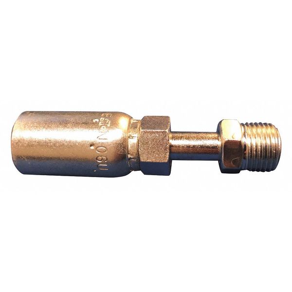Crimp Fitting, Straight, 3/8