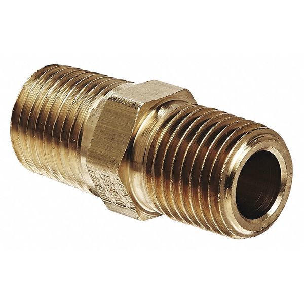 Pipe Hex Nipple 1/4Inx1/4In Pipe, 3325X4