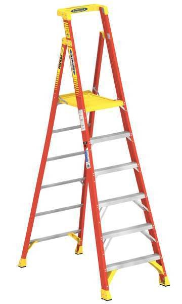9 ft Fiberglass Podium Stepladder