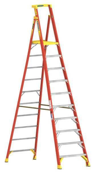13 ft Fiberglass Podium Stepladder