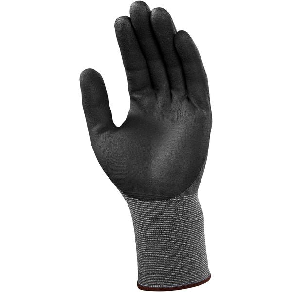 Foam Nitrile Coated Gloves, Palm Coverage, Black/Gray, M, PR