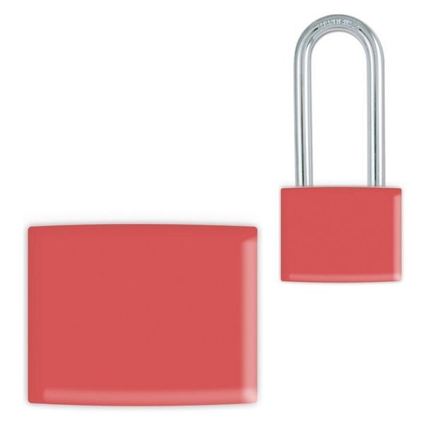 Padlock Label, 2-1/8inHx1-1/2inW, PK25, LMBBT101AAC