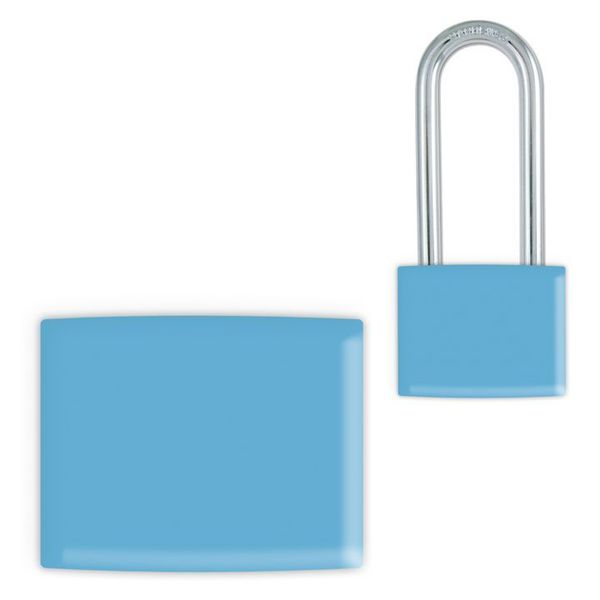 Padlock Label, 2-1/8inHx1-1/2inW, PK25, LMBBT103AAC