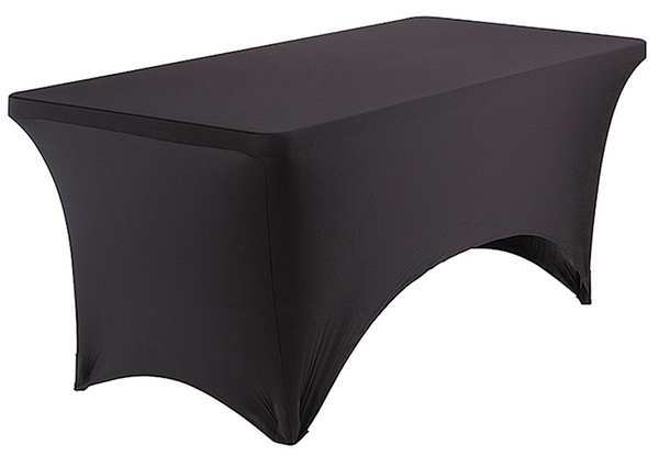 Table Cover, Rectangle, 48inLx24inW, Black