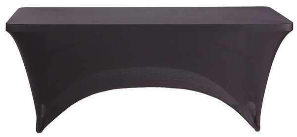 Table Cover, Rectangle, 72inLx30inW, Black