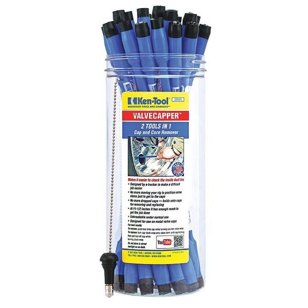 Valve Cap Core Remover, Blue, Fiberglass