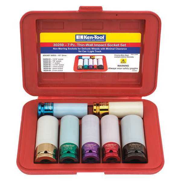 Thin-Wall Impact Socket Set