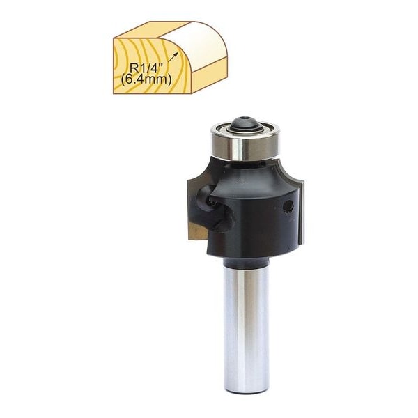 Router Bit, Alloy Steel/Carbide, 1-1/4in.