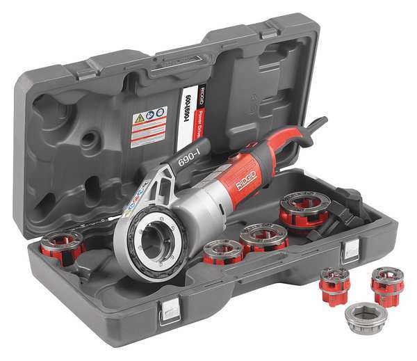 Pipe Threading and Cutting Machines, 1/2 in to 2 in, Rod: No Rod Bolt: No Bolt