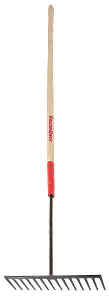 Asphalt Rake, Steel, 52 in., 14 Tines