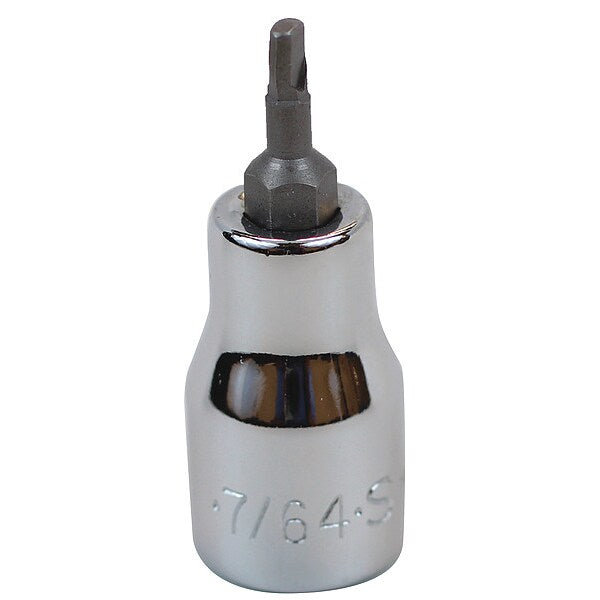 7/64 in Tip, Socket Bit, SAE 3/8 in Drive