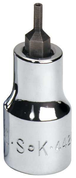3/32 in Tip, Socket Bit, SAE 3/8 in Drive