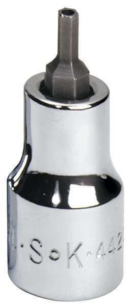 1/8 in Tip, Socket Bit, SAE 3/8 in Drive